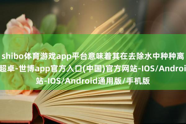 shibo体育游戏app平台意味着其在去除水中种种离子杂质方面露出超卓-世博app官方入口(中国)官方网站-IOS/Android通用版/手机版