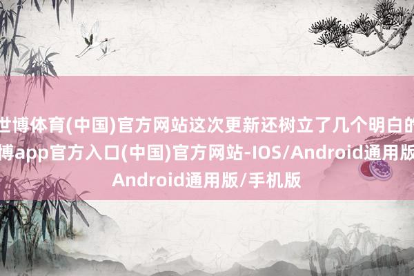 世博体育(中国)官方网站这次更新还树立了几个明白的问题-世博app官方入口(中国)官方网站-IOS/Android通用版/手机版