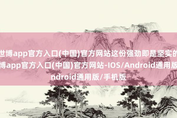 世博app官方入口(中国)官方网站这份强劲即是坚实的依靠-世博app官方入口(中国)官方网站-IOS/Android通用版/手机版