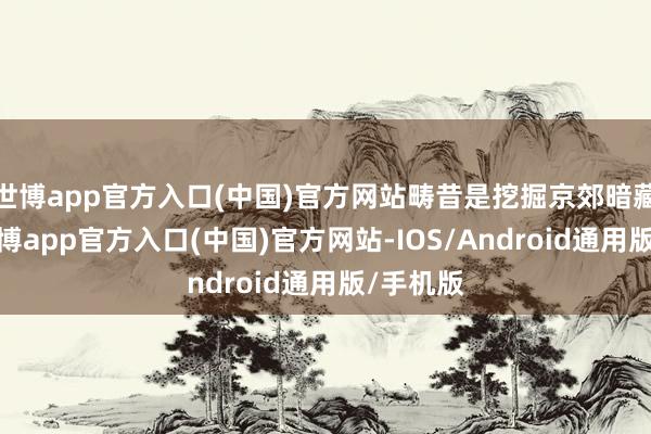 世博app官方入口(中国)官方网站畴昔是挖掘京郊暗藏玩法-世博app官方入口(中国)官方网站-IOS/Android通用版/手机版