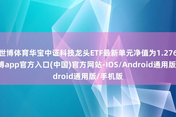 世博体育华宝中证科技龙头ETF最新单元净值为1.2764元-世博app官方入口(中国)官方网站-IOS/Android通用版/手机版