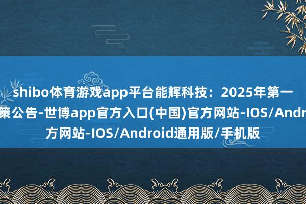 shibo体育游戏app平台能辉科技：2025年第一次临时激动大会决策公告-世博app官方入口(中国)官方网站-IOS/Android通用版/手机版