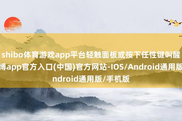 shibo体育游戏app平台轻触面板或按下任性键叫醒屏幕-世博app官方入口(中国)官方网站-IOS/Android通用版/手机版