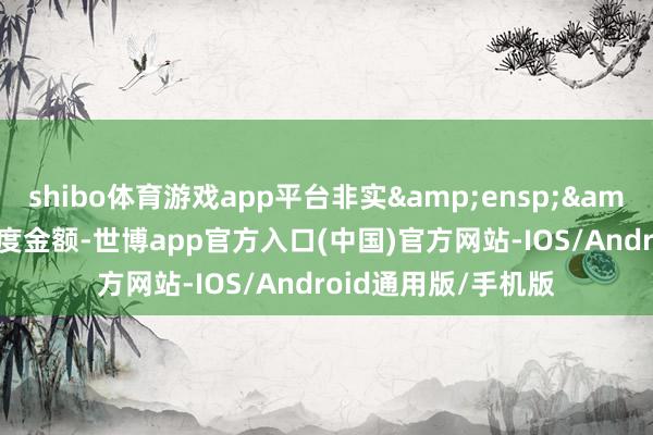 shibo体育游戏app平台非实&ensp;&ensp;际产生用度金额-世博app官方入口(中国)官方网站-IOS/Android通用版/手机版