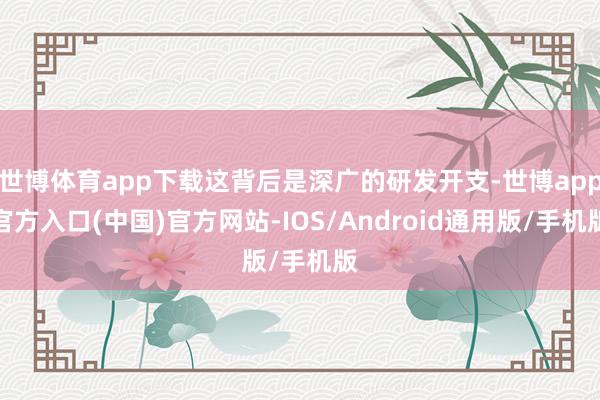 世博体育app下载这背后是深广的研发开支-世博app官方入口(中国)官方网站-IOS/Android通用版/手机版