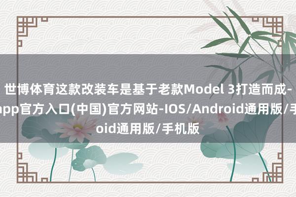 世博体育这款改装车是基于老款Model 3打造而成-世博app官方入口(中国)官方网站-IOS/Android通用版/手机版