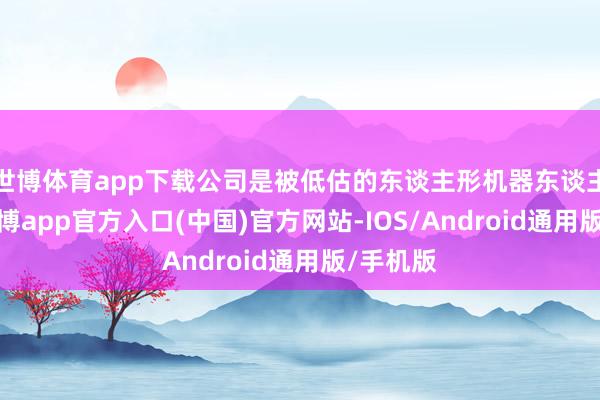世博体育app下载公司是被低估的东谈主形机器东谈主方向-世博app官方入口(中国)官方网站-IOS/Android通用版/手机版
